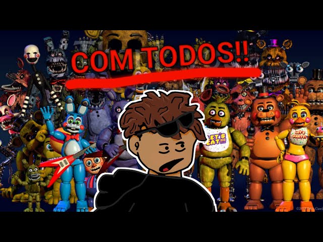 joguei "FNAF UTIMATE" com todos os Animatronics...KKKKK