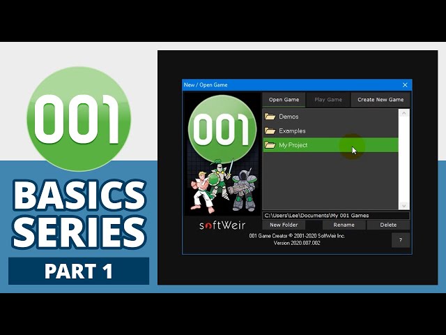 001 Game Creator Tutorial | Basics (Part 1) - Creating A New Project & Workspace Overview