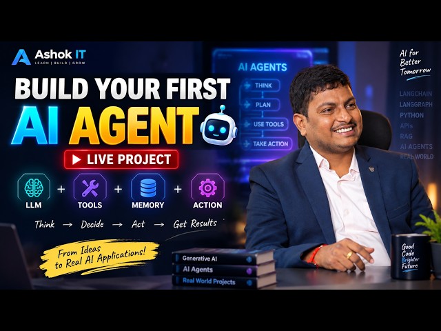 Building Your First AI Agent 🤖 | Agentic AI Explained & Live Project By Mr. Ashok