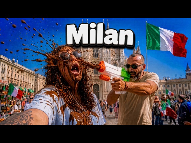 Shooting Criminals with Fart Juice in Milan 🇮🇹