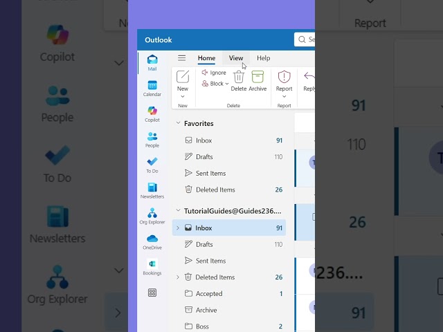 How To NEVER MISS An Email In Outlook #viral #outlook #fyp #microsoft