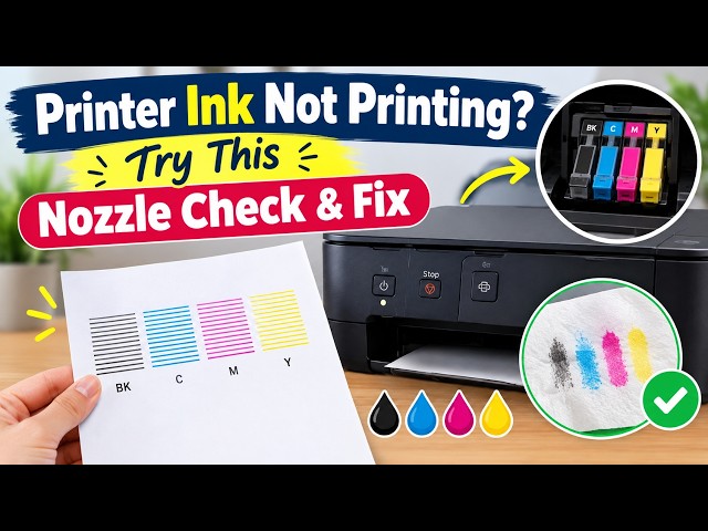 How to Check and Fix Dried Ink Cartridges | Nozzle Check & Ink Test