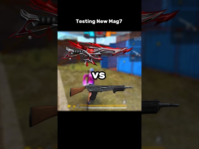 Testing New MAG7 Gun Skin 🔫  Good or Bad ? 🕺 #shorts #freefire
