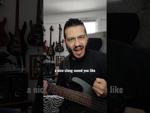 how to get that nasty metal clang #bass #metal
