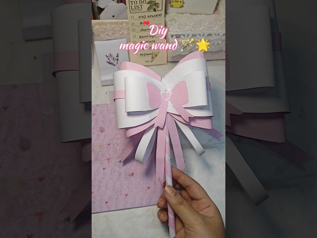DIY cute things with paper| #shorts #shortsfeed #craft #diy #papercraft #magicwand #cute #easy