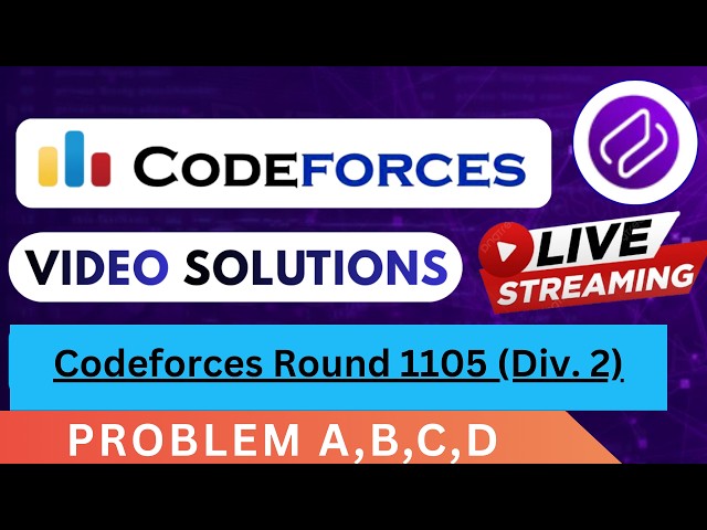 Codeforces Round 1105 | Video Solution - (A to D) By Aryan Badgujar  | Codehurdle