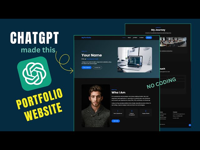🚀Create Website With ChatGPT - HTML, CSS, JavaScript, & Bootstrap | No Coding Website