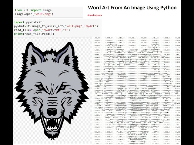 Day 99 : Word Art From an Image Using Python
