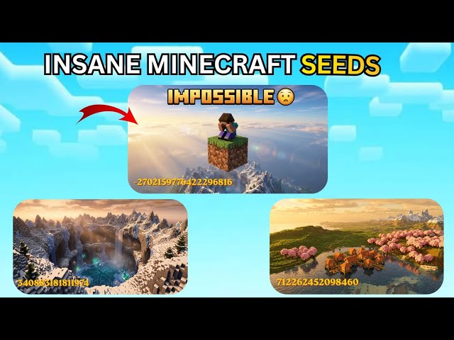 Best Seeds For Minecraft PE 26.41 #minecraft #seeds 