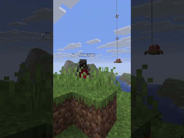 I Took Mumbo’s Chicken Winch and Made It Fly #minecraft #minecraftshorts #mumbojumbo #redstone
