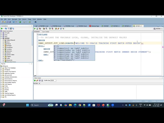 PLSQL Basics#2 #oracletraining #sql #plsql #btechfresherjobs #trendingvideo #fusiontechnical