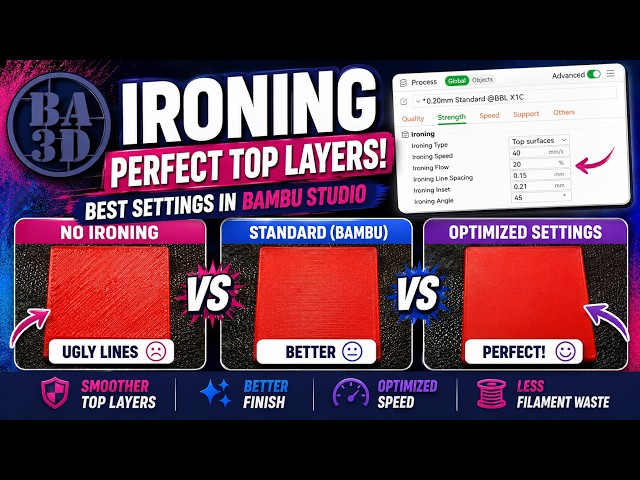 Bambu Studio Ironing Settings Get PERFECTLY Smooth Top Layers