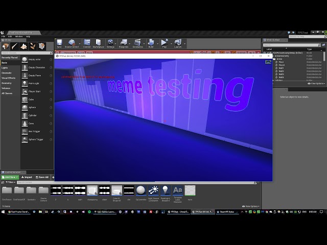 Unreal Engine 4 - Fast Fourier transform (Audio visualizer)