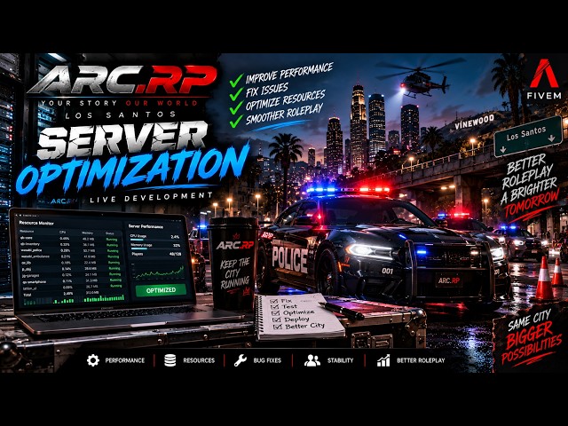🔧 ARC RP | Live QBCore Development & FiveM Script Updates