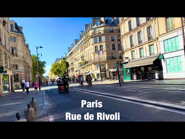 Paris city walks   Rue de Rivoli   Paris,France 4K 