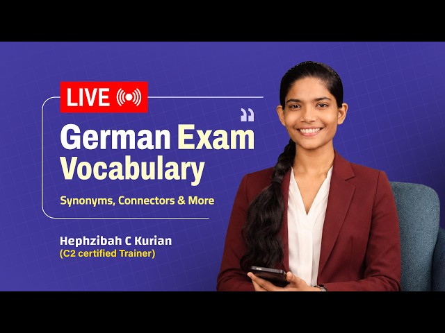 🔴 German B2 Exam Vocabulary | Synonyms, Connectors & Useful B2 German Words