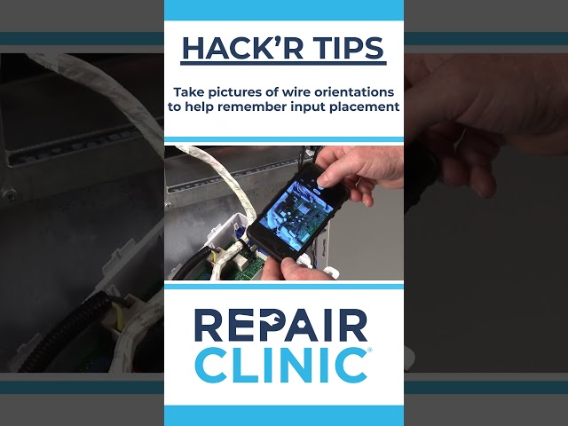 HACK'R TIPS -  Take pictures of wire orientations to help remember input placement.