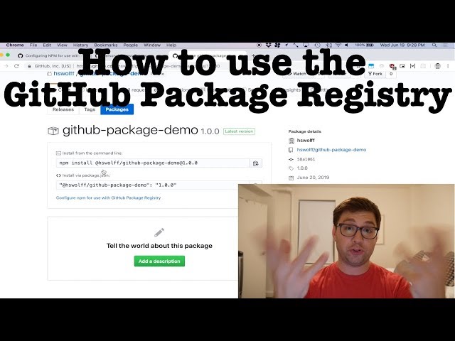 How to use the GitHub Package Registry