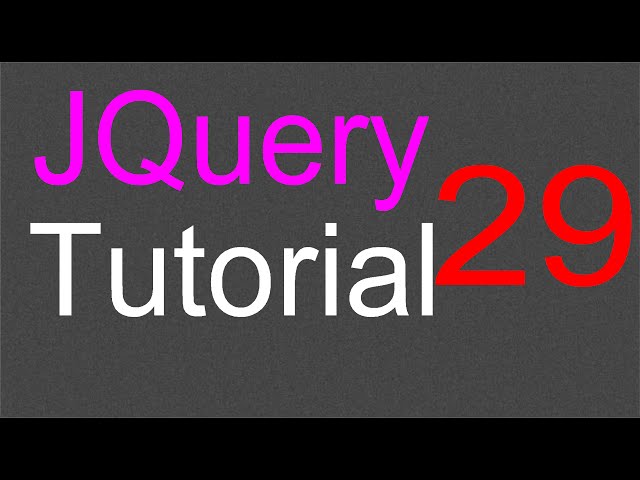 jQuery Tutorial for Beginners - 29 - Themeroller