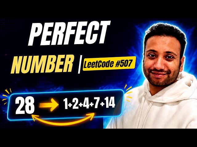 DSA Bangla Series: LeetCode 507 | Perfect Number | Problem Solving