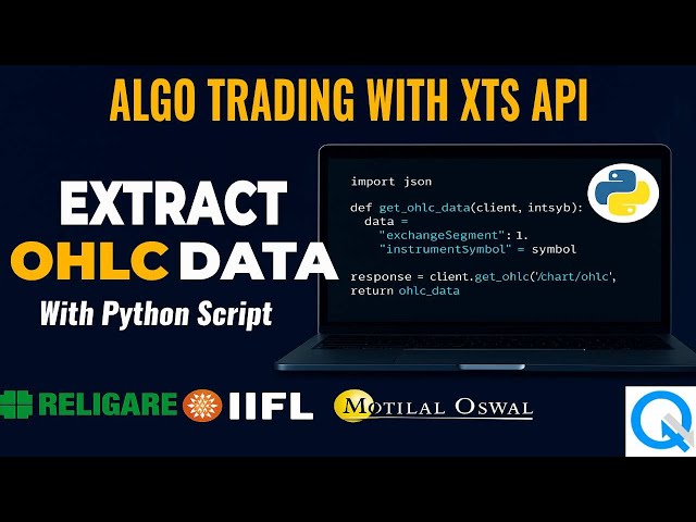 Extract OHLC Data with Python | XTS API for Algo Trading | Buy/Sell Signal, Backtest & Auto Orders