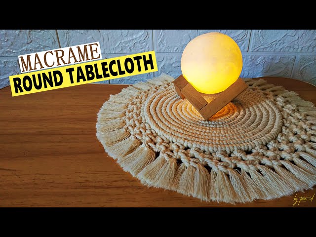 Macrame Round Tablecloth Tutorial | Table Mat | Big Coasters Macrame