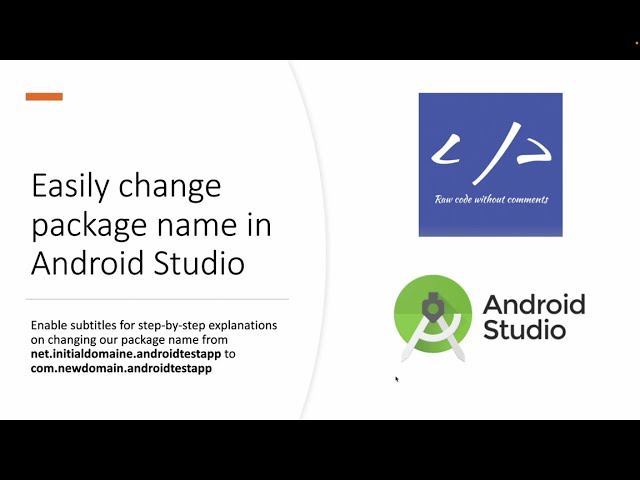 Pro Tip: Securely CHANGE PACKAGE NAME in Android Studio