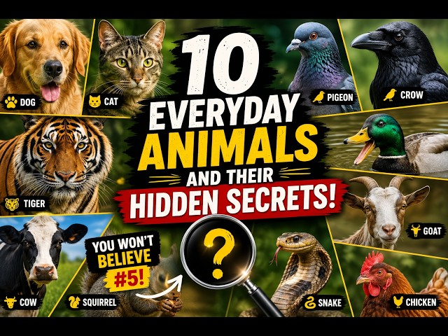 10 Common Animals With Incredible Hidden Secrets! 🐯🐶
