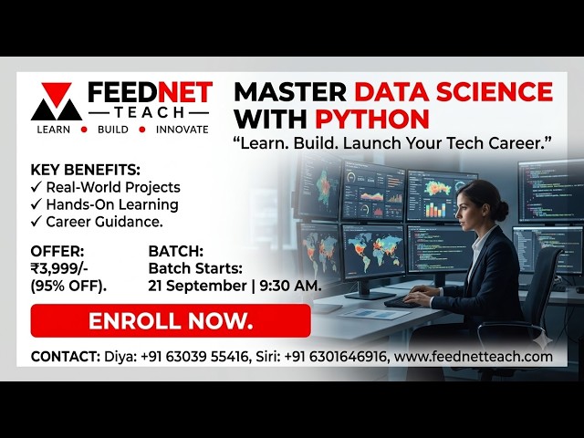 Data Science with Python + AI Tools | FREE Career Webinar | Feednet Teach