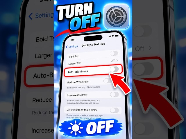 How to Turn Off Auto Brightness on iPhone | Stop Automatic Brightness Changes