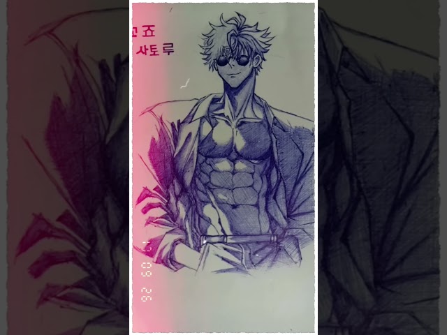 From Sketch to Anime ✨🔥 Satisfying Anime Drawing✍️ Anime Art in My Style 💫#shortvideo