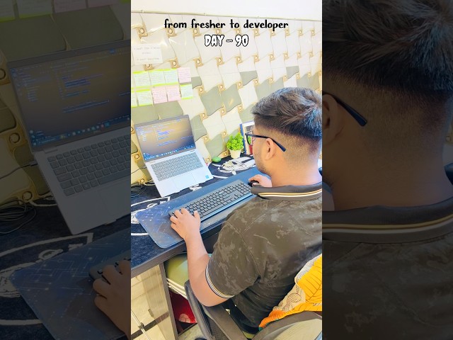 Day-90 from fresher to developer #webdevelopment #coding #backend #job #freshers #explore