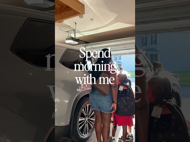 Spend a realistic morning with me as a wfh mom of 3 #morningroutine #schoolmorningroutine #momof3