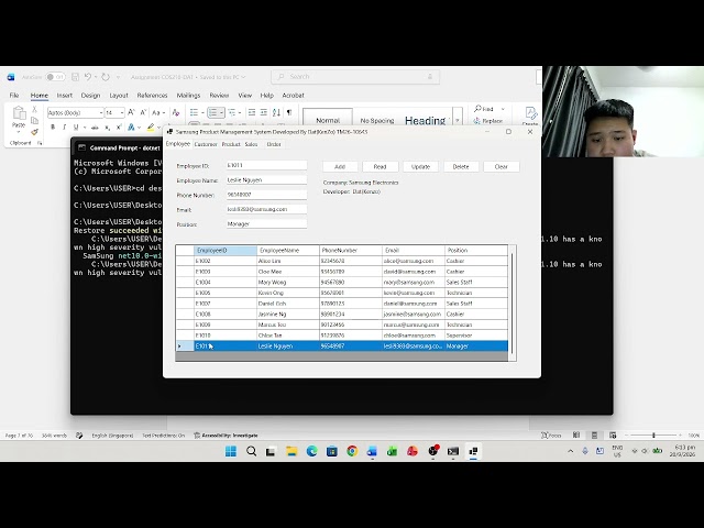 Explain the report and demo project for COS210  net programming with C#