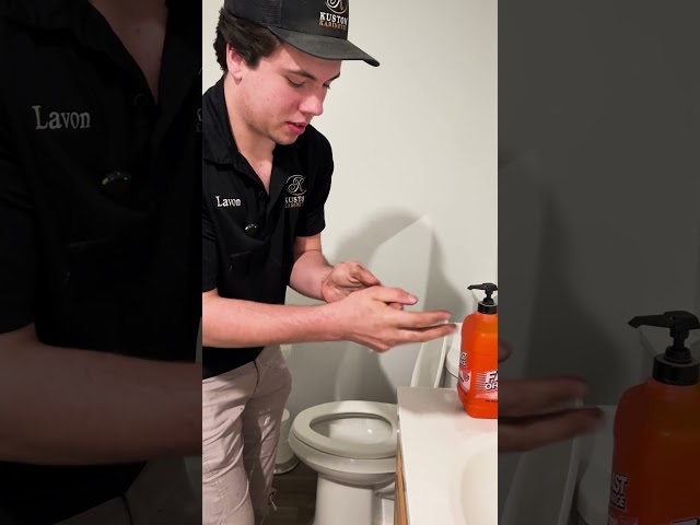 How to get stain off of your hands!