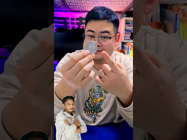cool coin magic trick #shorts #magic #tutorial #trending #DreamTrackAI dj bimsalabim trending