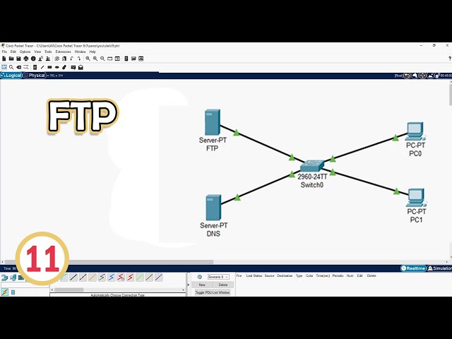 FTP Server in Cisco Packet Tracer (Easy Simulation)