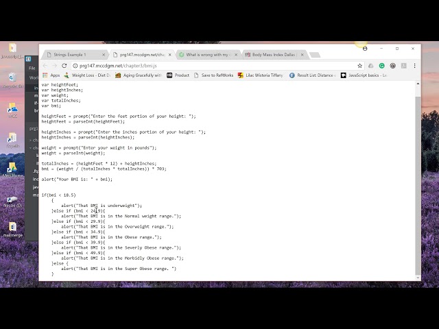 If Else statements in JavaScript