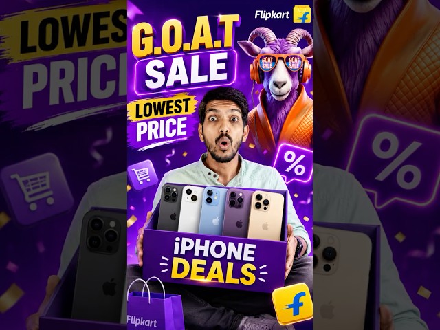 iPhone Prices in Flipkart GOAT Sale - iPhone Deal in Flipkart Sale 2026