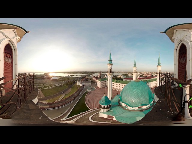 Day in the life of the Kazan Kremlin. Таймлапс с минарета Кул-Шарифа в формате 360° 8K