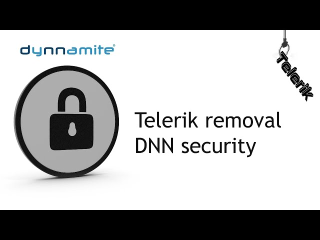 Telerik removal from DNN website