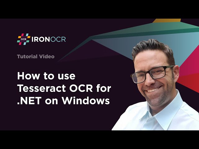 How to use Tesseract OCR for .NET on Windows