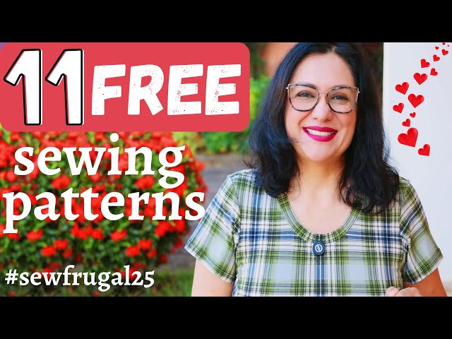 11 amazing FREE SEWING PATTERNS (2025) all Modeled & twirled. #sewfrugal25 inspiration