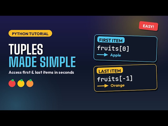 Python Tuples Explained: Get First & Last Item Instantly!
