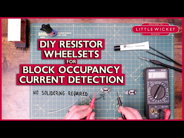 DIY Resistor Wheelsets for Block Occupancy Current Detection | No Soldering!