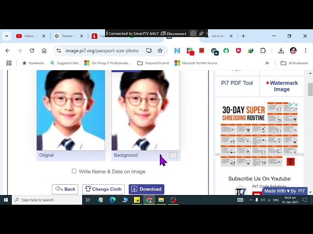 How to create passport-size photo using https://image.pi7.org/ Free AI Tool Part 01
