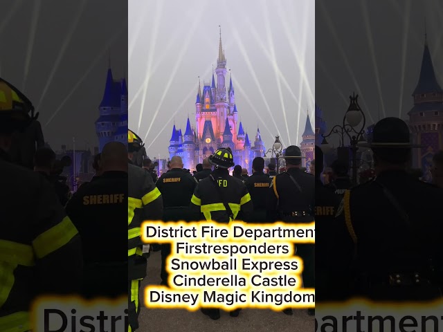 District Fire Department Firstresponders Gary Sinise foundation Snowball express Magic kingdom