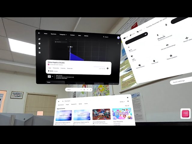 Motion Tracking and Haptic Interaction in Virtual Reality Applications