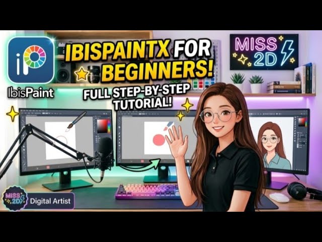 Learn Digital Art on Mobile! | IbisPaint X Full Beginner Tutorial 🎨✨