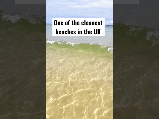 One of the cleanest beaches in the UK #stives #summer #beach #sandbanksbeach #somersetuk